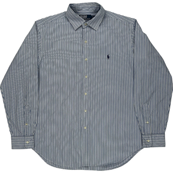 Polo Ralph Lauren Striped Classic Fit Shirt - Large - Blue Cotton