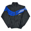 3 Stripes Adidas Track Jacket - Large Black Polyamide