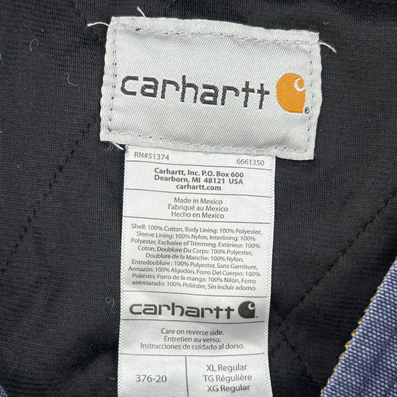 Workwear Carhartt Cropped Jacket - XL Blue Cotton