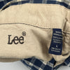 Lee Checked Shirt - Large Blue Cotton