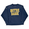 Notre Dame Unbranded Graphic Sweatshirt - XL Blue Cotton Blend