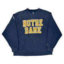  Notre Dame Unbranded Graphic Sweatshirt - XL Blue Cotton Blend