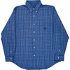 Chaps Plaid Long Sleeve Shirt - Large - Blue