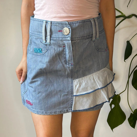 Vintage blue Kenzo Denim Skirt - womens 30" waist