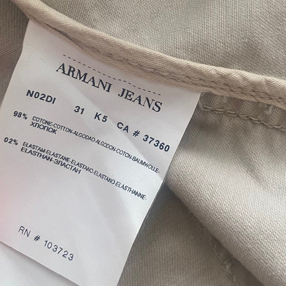 Vintage beige Armani Jeans Jeans - womens small