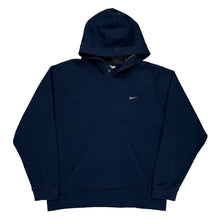  Nike Hoodie - Large Navy Cotton Blend