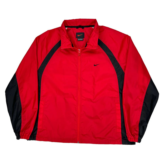 Nike Jacket - Large Red Polyester