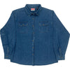 Wrangler Denim Shirt - XL - Blue Cotton