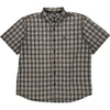 Carhartt Relaxed Fit Plaid Shirt - X-Large - Grey Cotton