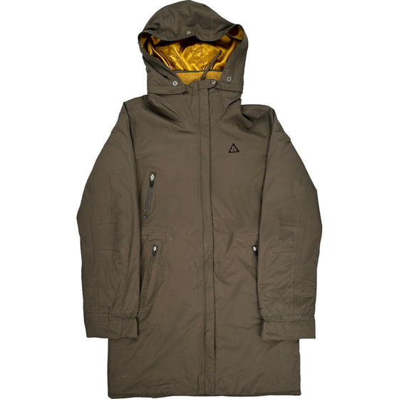 Nike ACG Hooded Parka Jacket - Large - Brown Polyester