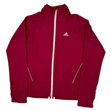  Adidas Windbreaker - Small Red Polyester