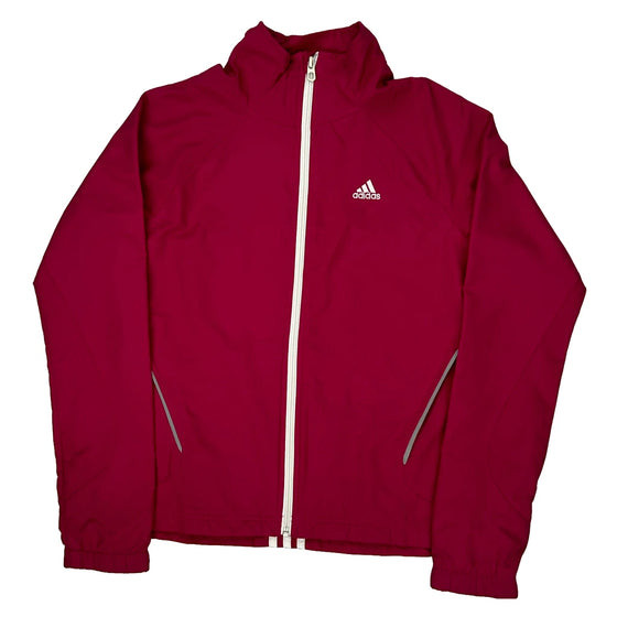 Adidas Windbreaker - Small Red Polyester