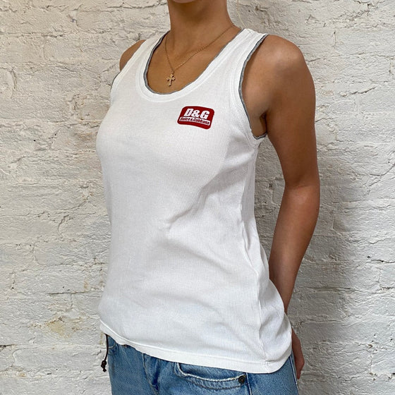 Vintage white Dolce & Gabbana Vest - womens small