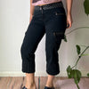 Vintage black Calvin Klein Jeans Cargo Trousers - womens 29" waist