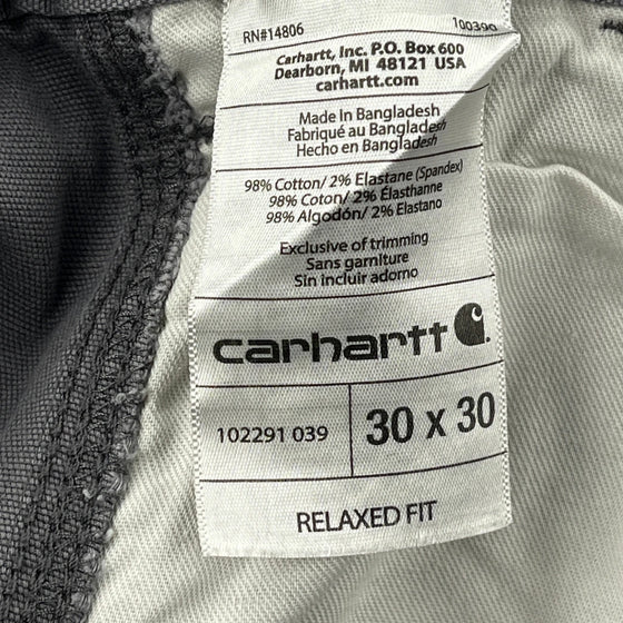 Carhartt Trousers - 28W UK 8 Grey Cotton Blend