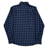 Slim Fit Lacoste Checked Shirt - XL Navy Cotton