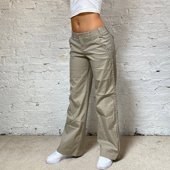 Vintage beige Esprit Trousers - womens 33" waist