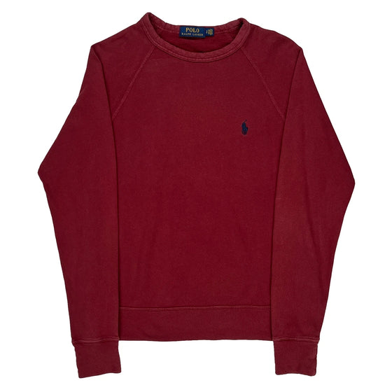 Ralph Lauren Sweatshirt - Small Burgundy Cotton