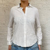 Vintage white Burberry Brit Shirt - womens small