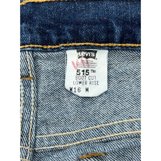 Levis 515 Boot Cut Jeans - 34W 30L - Blue Cotton Blend