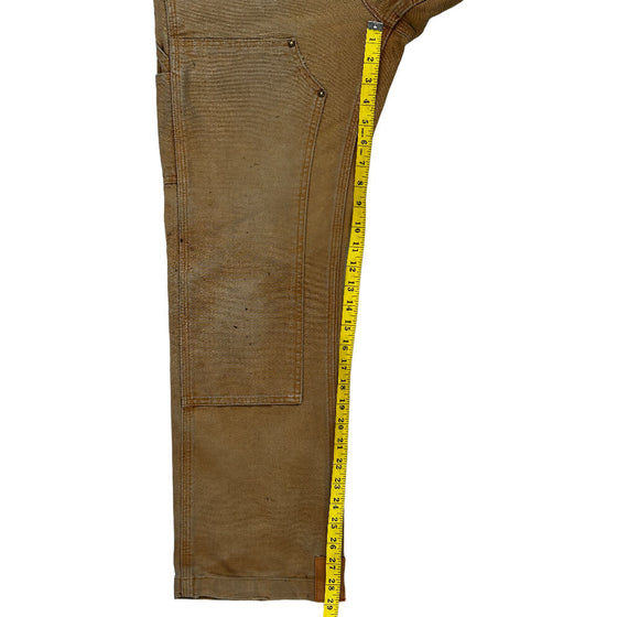 Carhartt Double Knee Carpenter Trousers - 30W 30L - Brown Cotton