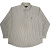 Ralph Lauren Yarmouth Striped Shirt - Large - Beige Cotton