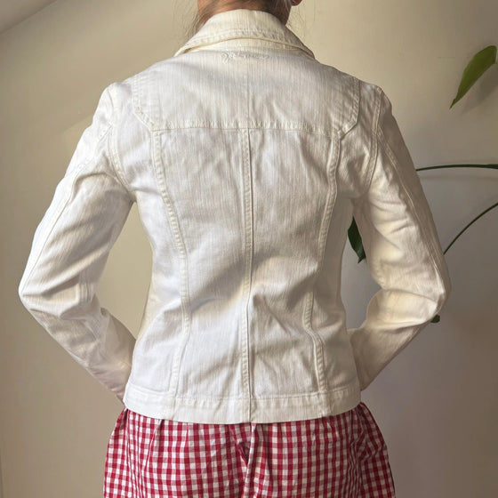 Vintage white Jeckerson Denim Jacket - womens small