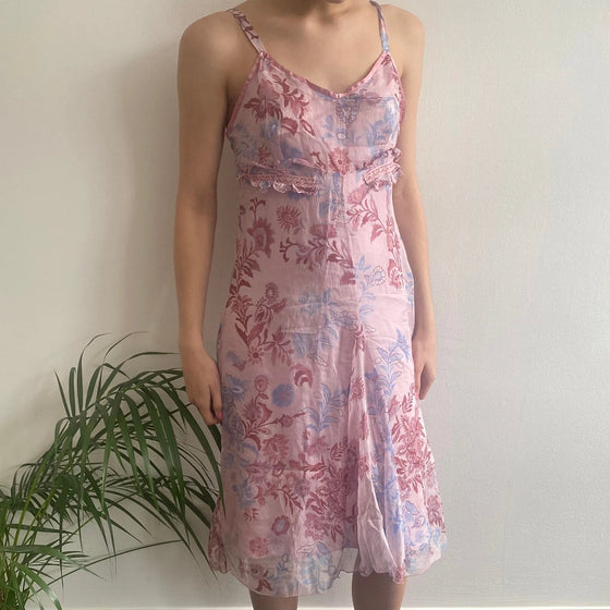 Vintage pink Eisi Mini Dress - womens medium