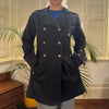 Vintage black Imperial Trench Coat - womens medium