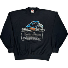  Nutmeg Mills Carolina Panthers Graphic Sweatshirt - XL - Black Cotton Blend