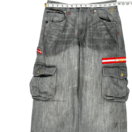 Hip Hop Cavi Cargo Jeans - 30W 28L - Grey Cotton