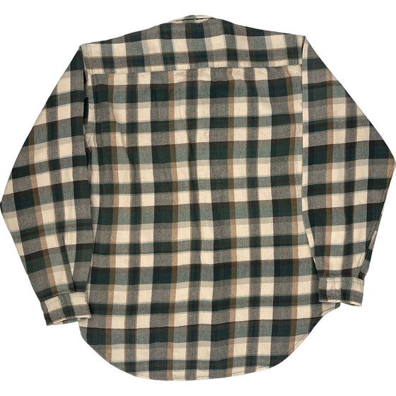 Nautica Plaid Flannel Shirt - Medium - Multicoloured Cotton