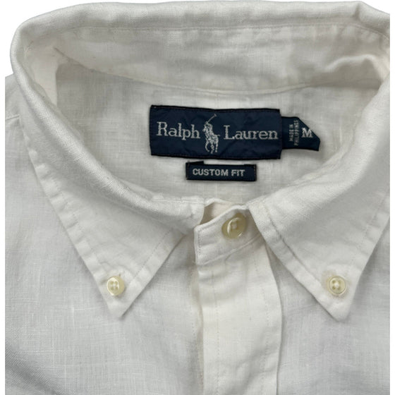 Ralph Lauren Custom Fit Button-Down Shirt - Medium - White