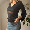 Vintage black Unbranded Long Sleeve Top - womens small