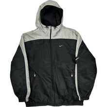  Nike Hooded Windbreaker Jacket - XL - Black Polyester