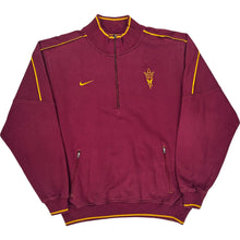  Nike Arizona State 1/4 Zip Sweatshirt - Large - Burgundy