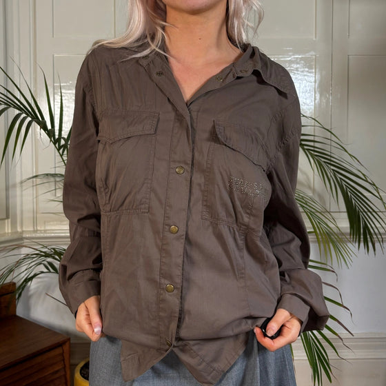 Vintage brown Jean Paul Gaultier Shirt - womens large