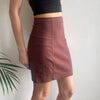 Vintage brown Krizia Mini Skirt - womens medium