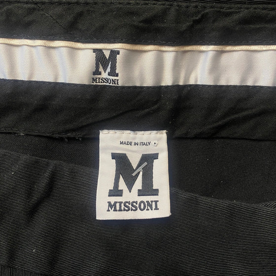 Vintage black Missoni Trousers - womens 30" waist