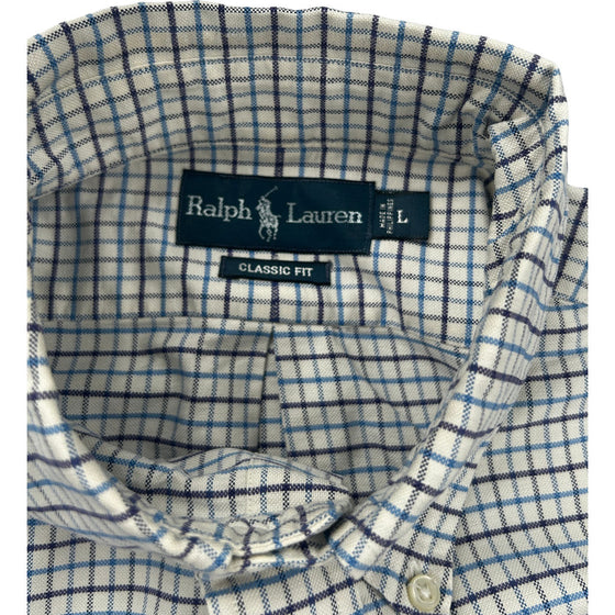 Ralph Lauren Classic Fit Check Shirt - Large - Blue