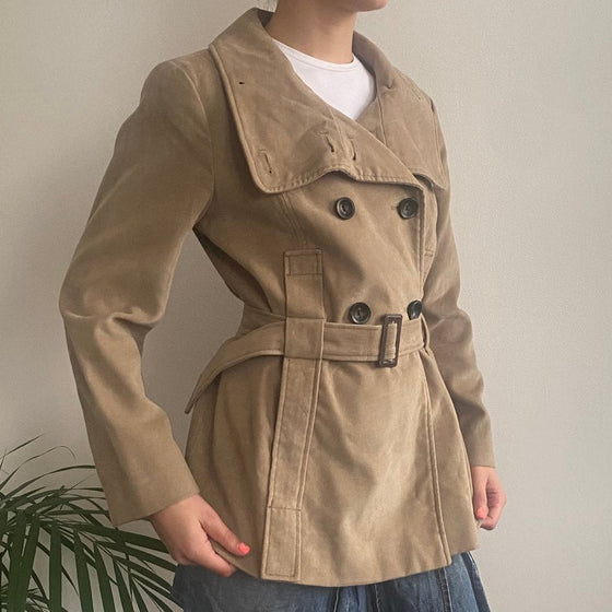 Vintage beige Pennyblack Jacket - womens medium