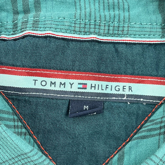 Tommy Hilfiger Checked Shirt - Medium Green Cotton