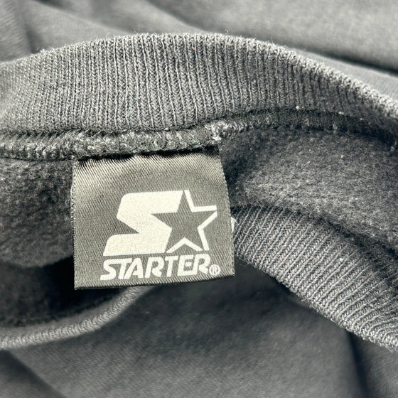 Starter Graphic Sweatshirt - Small Grey Cotton Blend