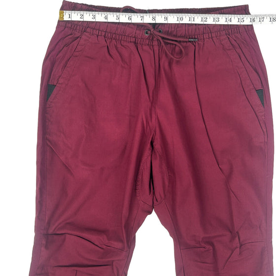 Nike Joggers - Large - Burgundy Cotton Blend