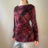 Vintage burgundy Gabriele Bellini Top - womens medium