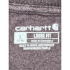 Carhartt Long Sleeve Graphic T-Shirt - Large - Brown Cotton Blend