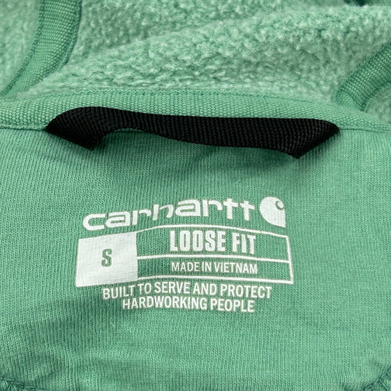 Workwear Carhartt Oversized Hoodie - Small Green Cotton Blend