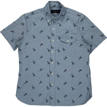  Ralph Lauren Lobster Print Shirt - Medium - Blue Cotton