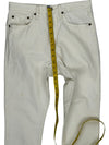 Levis 501 Skinny Jeans - W30 L27 - White Cotton