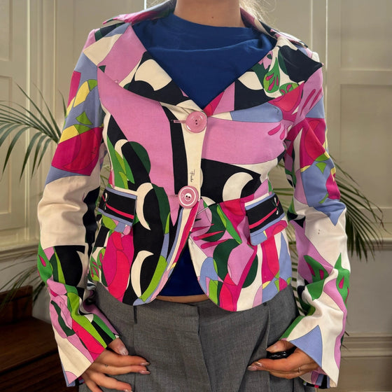 Vintage multicoloured Emilio Pucci Blazer - womens small